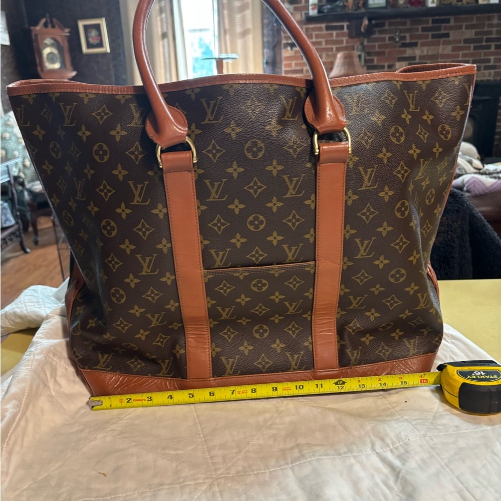 Authentic Louis Vuitton Monogram Sac Weekender GM Tote Bag